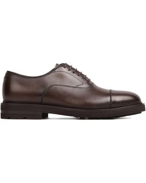 Henderson Leather Derby shoes - Braun