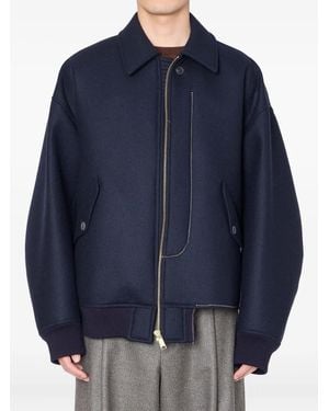 Kolor Zip-Fastening Bomber Jacket - Blue
