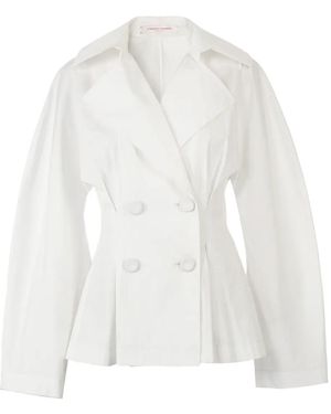 Carolina Herrera Double-Breasted Shirt - White