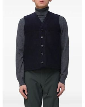 Filson Button-Front Wool Gilet - Blue