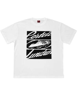 corteiz Lundun Graphic-Print T-Shirt - White