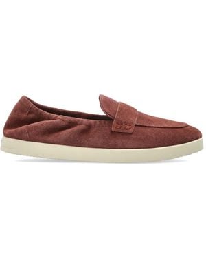 Tory Burch Ballet Loafer Suede Slip-On Sneakers - Brown