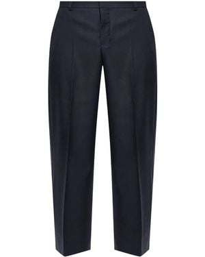 Ami Paris Virgin-Wool Tailored Trousers - Blue