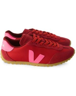 Veja Gt Suede-Panelled Logo-Patch Sneakers - Red