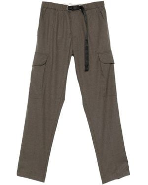 White Sand Belted Trousers - Grey