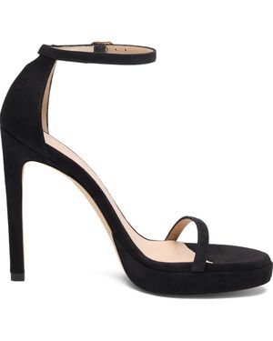 Stuart Weitzman Nudist Disco Sandalen 120mm - Schwarz