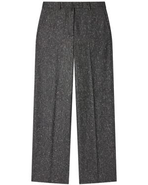 Paul Smith Charcoal Donegal Wool Straight-Leg Pants - Gray
