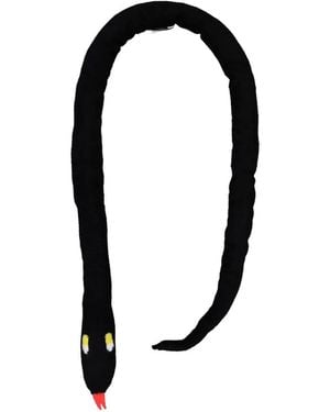 Walter Van Beirendonck Snake Knitted Scarf - Black