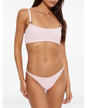 Hunza G Iris Crinkle-Effect Bikini - Brown