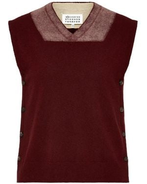 Maison Margiela Memory Of Trompe L'Oeil Vest - Red