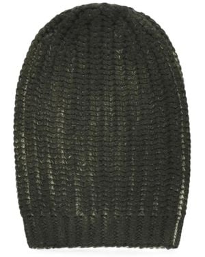 Avant Toi Ribbed-Knit Beanie Hat - Green