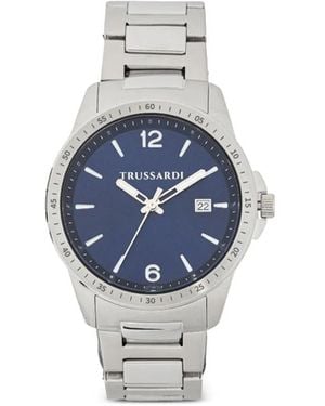 Trussardi Stainless Steel 40Mm - Blue