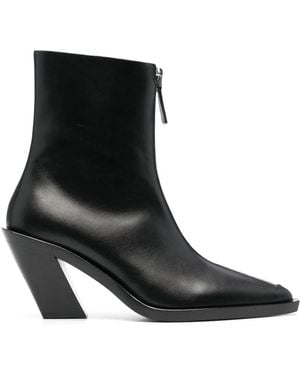 Elleme Stivali Con Tacco Largo 85Mm - Nero
