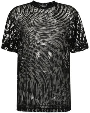 Mugler プリント Tシャツ - ブラック