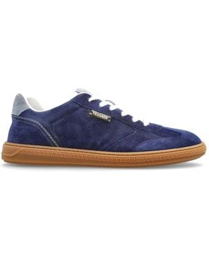 Versace Greca Court Suede Trainers - Blue