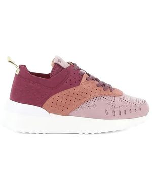 Tod's Perforated lace-up sneakers - Pink