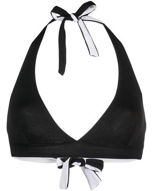 Fisico Reversible Bikini Top - Black
