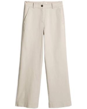 Marc O' Polo Button Woven Trousers - White