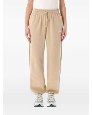 Nike Drawstring Track Trousers - Natural