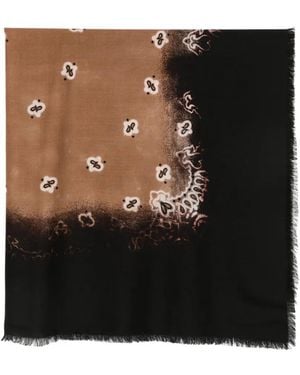 Destin Bandana-Print Scarf - Black