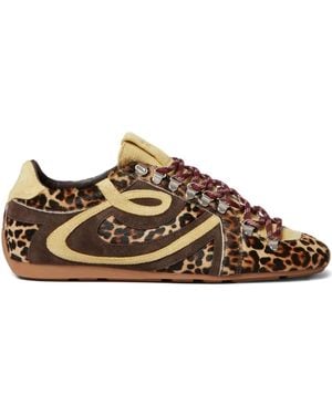 Claudie Pierlot Schnürschuhe Mit Leoparden-Print - Braun