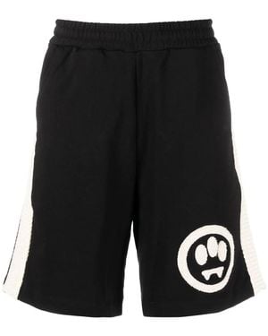 Barrow Logo-Appliqué Track Shorts - Black