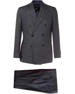 Lardini ブローチディテール スーツ - ブラック