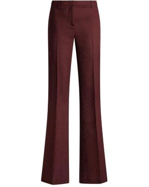 Etro Hose Mit Paisley-Jacquard - Lila