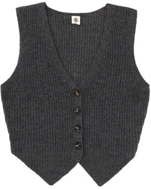 THE GARMENT V-Neck Vest - Grey