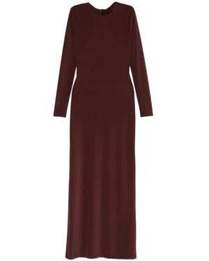 Raquel Diniz ツイスト オープンバック マキシドレス - パープル