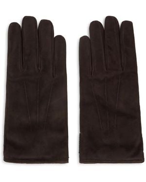 Moorer Press-Stud Gloves - Black