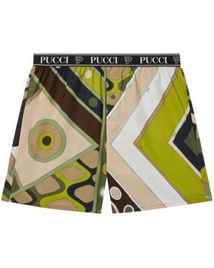 PUCCI Boxershorts Mit Vivara-Print - Grün