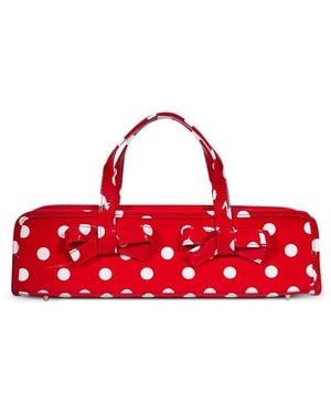 Comme des Garçons Polka-Dot Bow-Detail Tote Bag - Red
