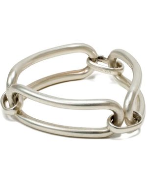 Undercover Logo-Engraved Bracelet - Metallic