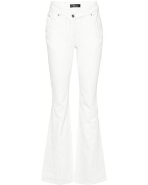 Mugler Seam-Detail Flared Jeans - White