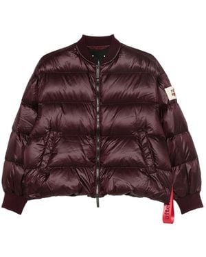 AFTER LABEL Maniva Zip-Up Puffer Jacket - Red