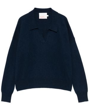ABSOLUT CASHMERE V-Neck Cashmere Jumper - Blue