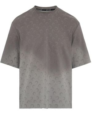 Marine Serre Moon-Print Jersey T-Shirt - Grey