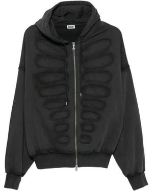 AVAVAV Tim Panelled Zip-Up Hoodie - Black