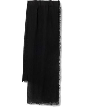 Zadig & Voltaire Frayed Scarf - Black