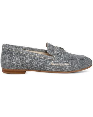 Casadei Leather Loafers - Grey