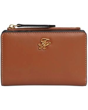 Tommy Hilfiger Portefeuille À Plaque Logo - Brown
