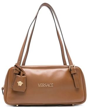 Versace Borsa A Spalla Tag Media - Marrone