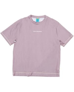 UNNA Text-Print T-Shirt - Purple