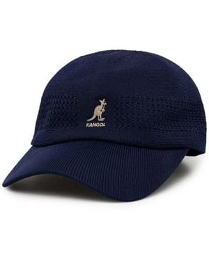 Kangol Logo-Embroidered Mesh-Knit Baseball Cap - Blue