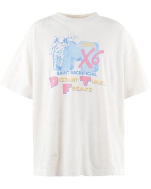 SAINT Mxxxxxx Graphic-Print T-Shirt - White