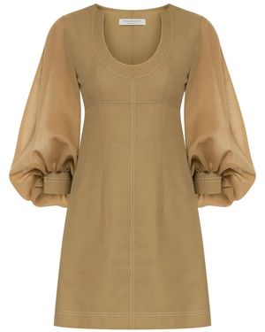 Philosophy Di Lorenzo Serafini Voile Dress - Natural