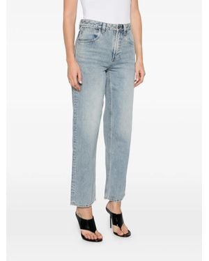 Entire studios Seth Washed Straight-Leg Jeans - Blue
