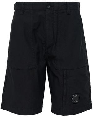 C.P. Company Shorts Con Logo - Nero