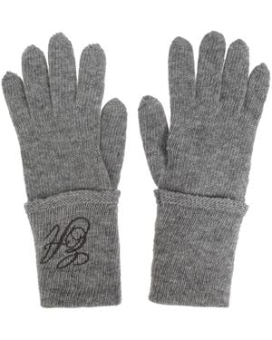 Emporio Armani Handschoenen Met Geborduurd Logo - Grijs